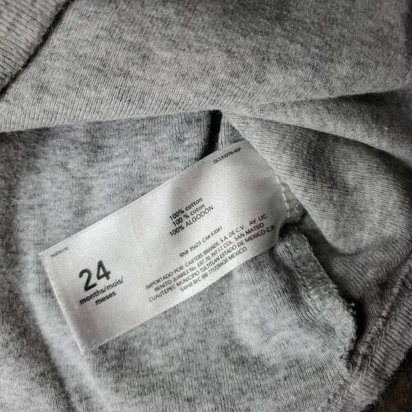 Carter's Size 24m Gray 100% Cotton Dino Dinosaur One Piece Bodysuit NWOT - Picture 3 of 10